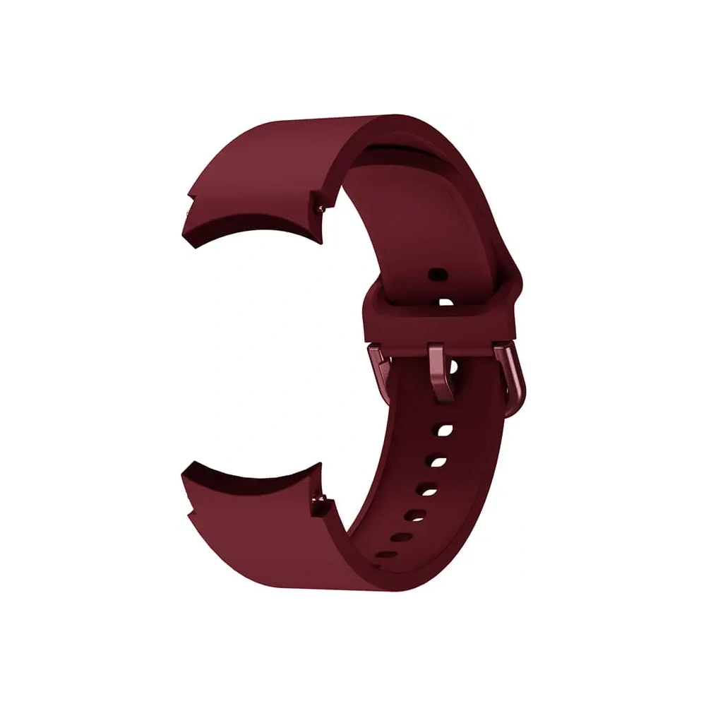 Pasek Bizon Strap Watch Silicone do Samsung Galaxy Watch 20 mm burgundowy