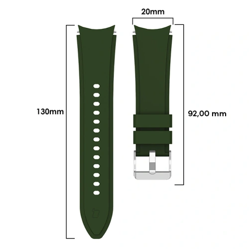 Kup Bizon Strap Óra Szilikon Pro Samsung Galaxy Óra 20 mm zöld - BIZ1822 - {ean13} - Sklep Home Screen