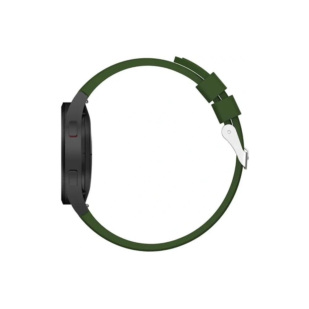 Pasek Bizon Strap Watch Silicone Pro do Samsung Galaxy Watch 20 mm zielony