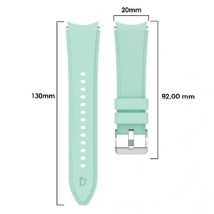 Kup Pasek Bizon Strap Watch Silicone Pro do Samsung Galaxy Watch 20 mm tyrkysový - BIZ1823 - {ean13} - Sklep Home Screen