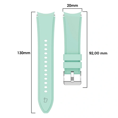 Kup Bizon Strap Watch Silicone Pro Samsung Galaxy Watch 20 mm türkiz - BIZ1823 - {ean13} - Sklep Home Screen