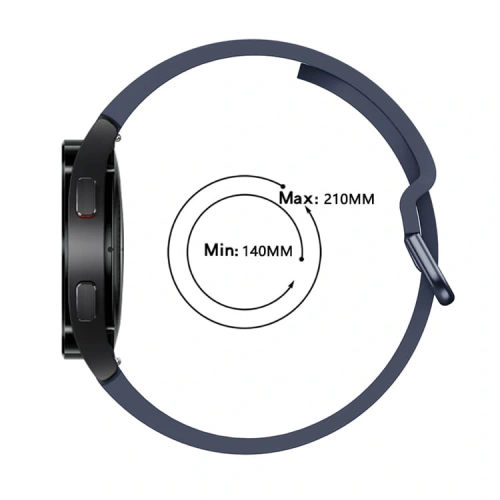 Kup Pasek Bizon Strap Watch Silicone do Samsung Galaxy Watch 20 mm tmavě modrý - BIZ1824 - {ean13} - Sklep Home Screen