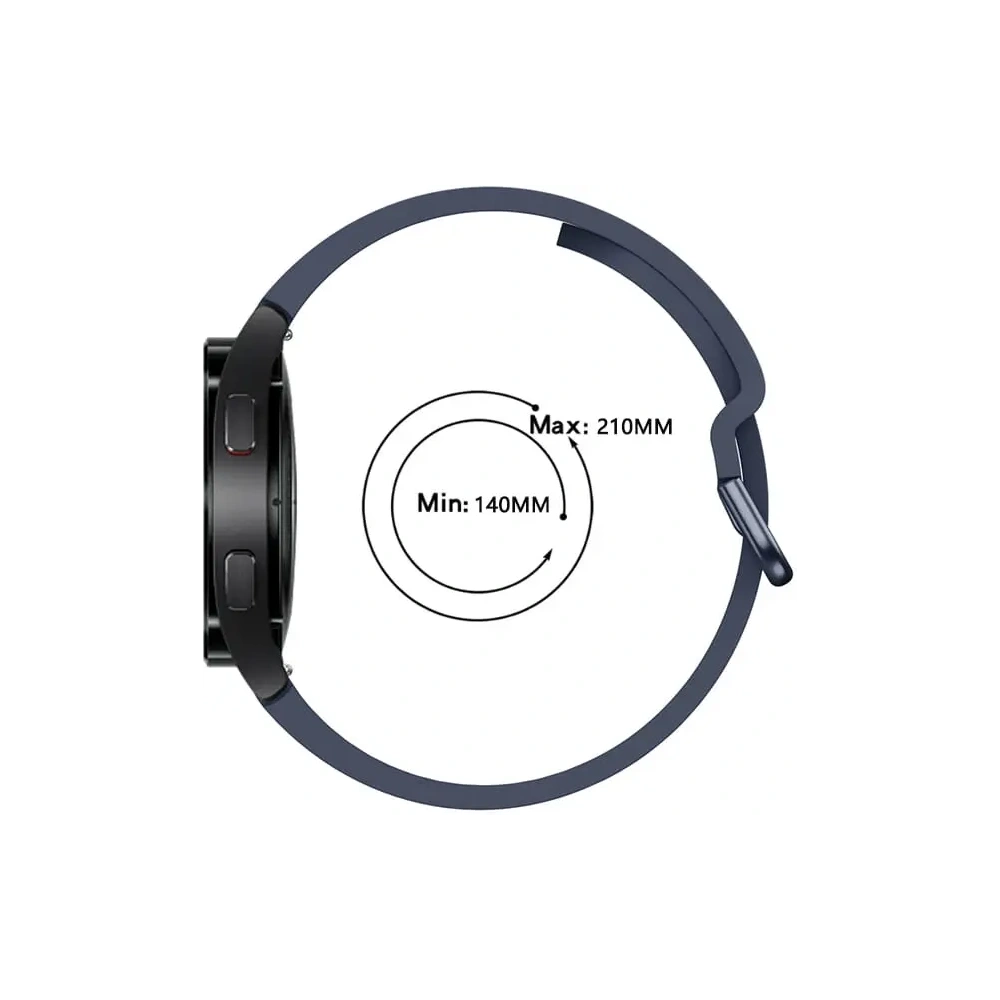 Pasek Bizon Strap Watch Silicone do Samsung Galaxy Watch 20 mm granatowy