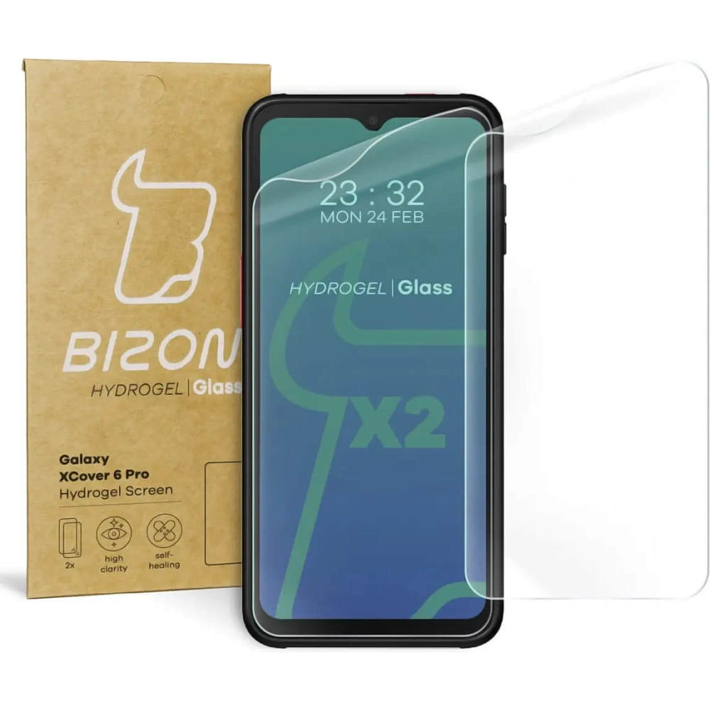 Folia hydrożelowa na ekran Bizon Glass Hydrogel do Samsung Galaxy XCover 6 Pro [2 PACK]