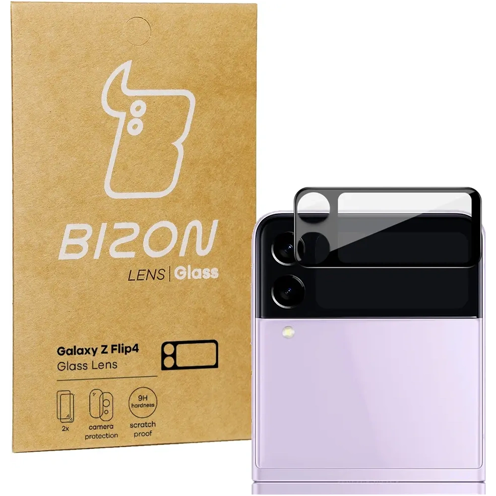 Szkło na aparat Bizon Glass Lens do Samsung Galaxy Z Flip4 [2 PACK]