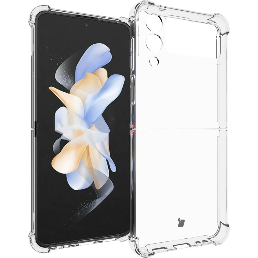 Elastyczne etui Bizon Case Salpa do Samsung Galaxy Z Flip4 przezroczyste