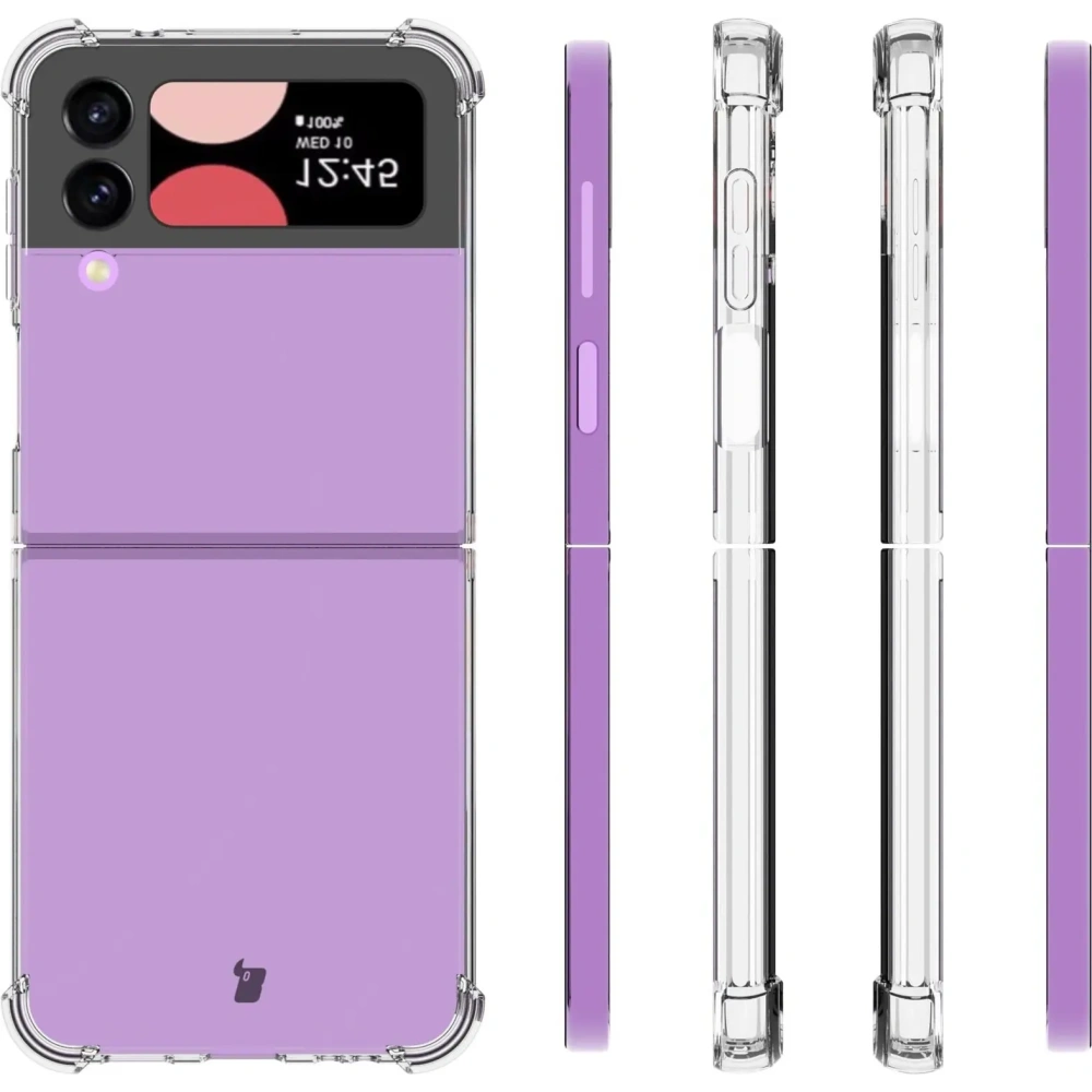 Elastyczne etui Bizon Case Salpa do Samsung Galaxy Z Flip4 przezroczyste
