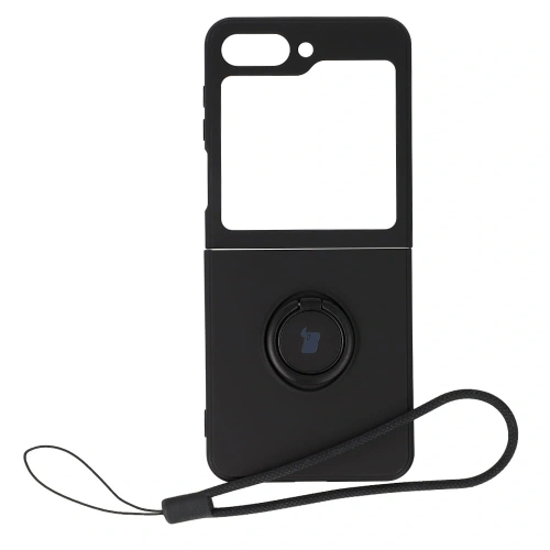 Kup Etui Bizon Case Silicone Ring Sq do Samsung Galaxy Z Flip5 černé - BIZ1831 - {ean13} - Sklep Home Screen