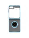 Kup Etui s úchytem na prst Bizon Case Hybrid Ring pro Samsung Galaxy Z Flip5 kouřové s světle modrým rámem - BIZ1834 - {ean13} - Sklep Home Screen