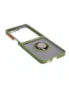 Kup Etui s úchytem na prst Bizon Case Hybrid Ring pro Samsung Galaxy Z Flip5 kouřové se zeleným rámečkem - BIZ1835 - {ean13} - Sklep Home Screen