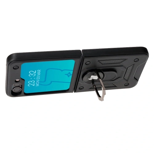 Kup Bizon Case Shield Ring Samsung Galaxy Z Flip5 fekete - BIZ1836 - {ean13} - Sklep Home Screen