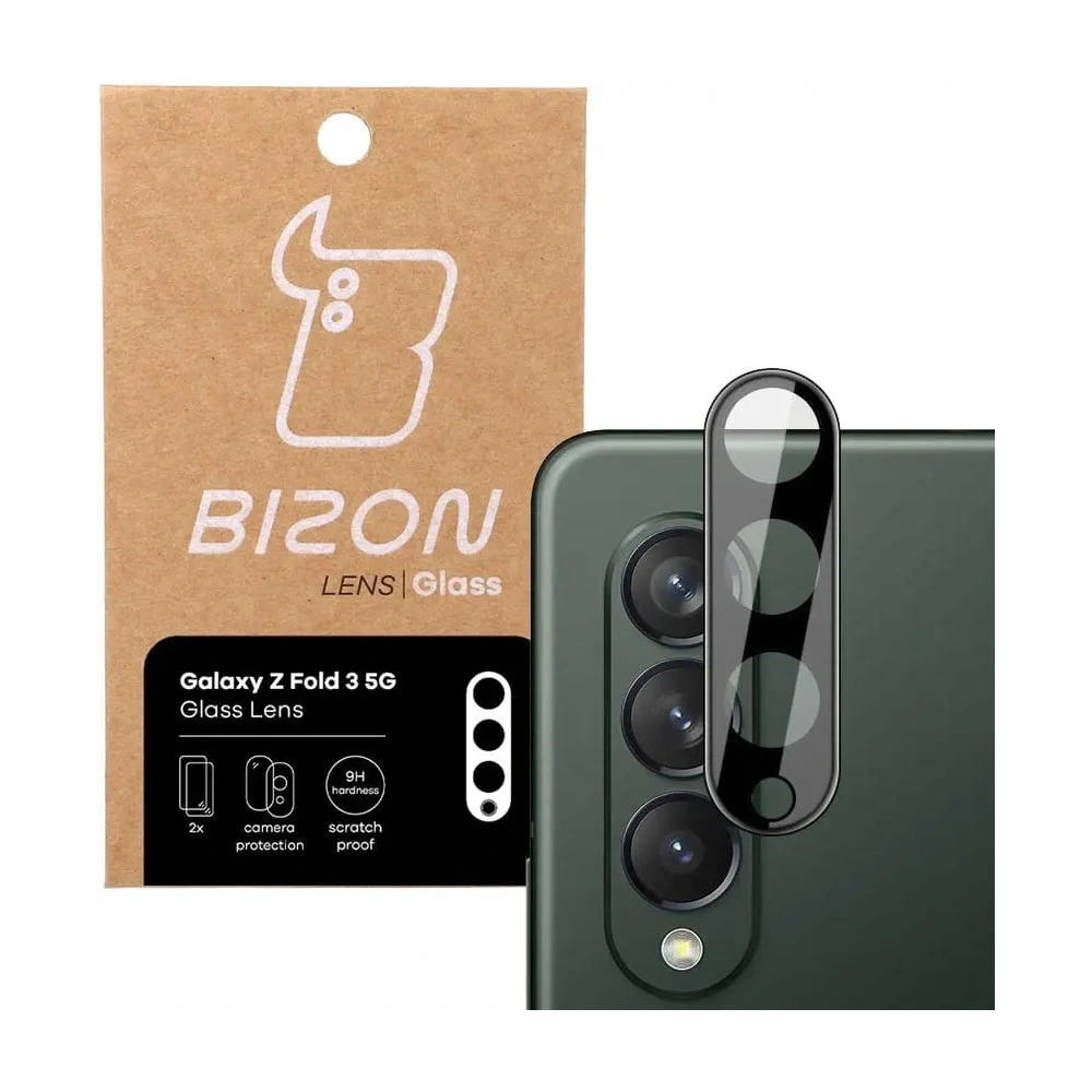 Szkło na aparat Bizon Glass Lens do Samsung Galaxy Z Fold3 5G [2 PACK]