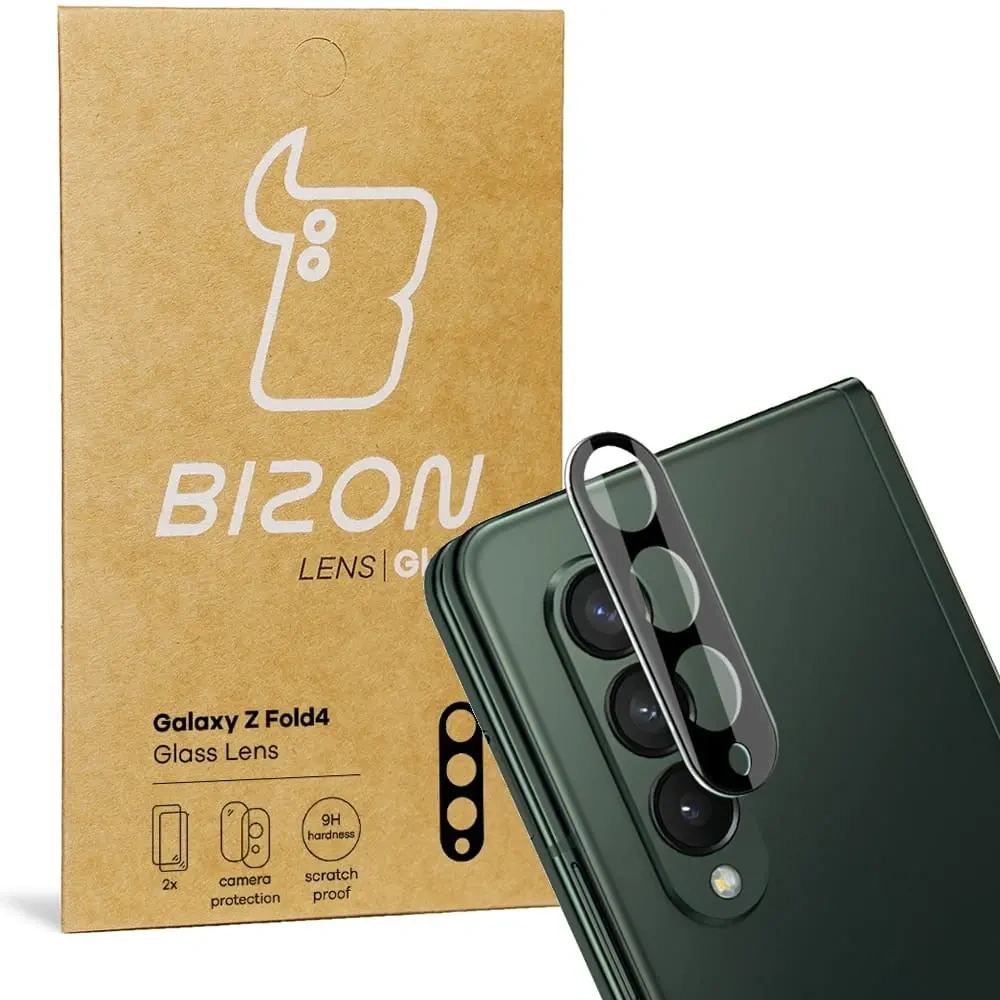 Szkło na aparat Bizon Glass Lens do Samsung Galaxy Z Fold4 [2 PACK]