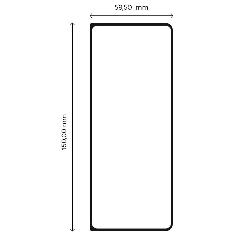 Szkło hartowane Bizon Glass Edge do Samsung Galaxy Z Fold4 czarne