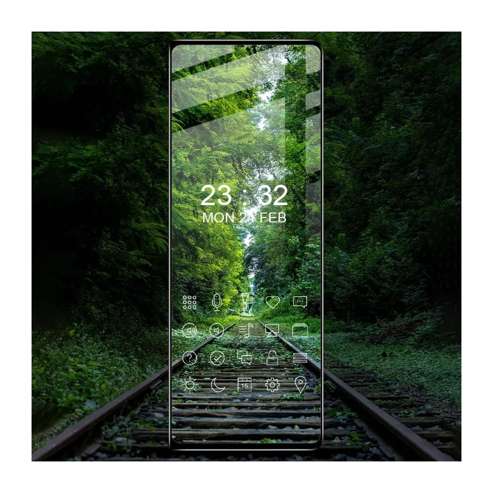 Szkło hartowane Bizon Glass Edge do Samsung Galaxy Z Fold4 czarne