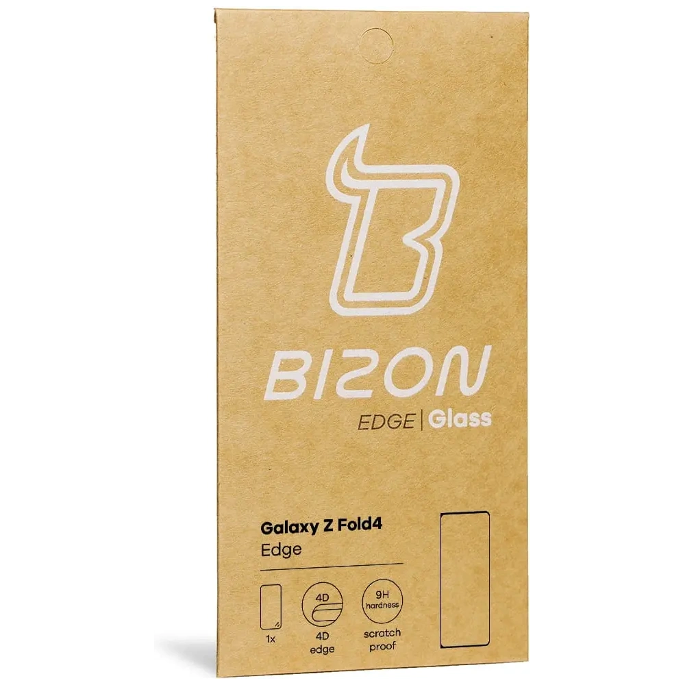 Szkło hartowane Bizon Glass Edge do Samsung Galaxy Z Fold4 czarne