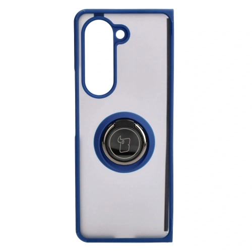 Kup Etui s úchytem na prst Bizon Case Hybrid Ring do Samsung Galaxy Z Fold5 kouřové s modrým rámem - BIZ1842 - {ean13} - Sklep Home Screen