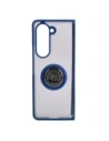 Kup Etui s úchytem na prst Bizon Case Hybrid Ring do Samsung Galaxy Z Fold5 kouřové s modrým rámem - BIZ1842 - {ean13} - Sklep Home Screen