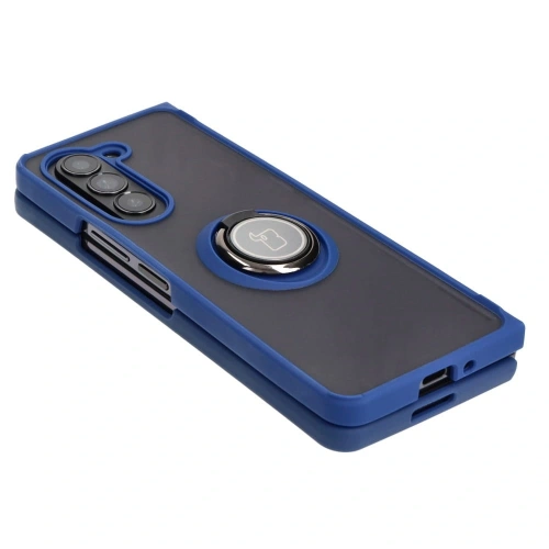 Kup Etui s úchytem na prst Bizon Case Hybrid Ring do Samsung Galaxy Z Fold5 kouřové s modrým rámem - BIZ1842 - {ean13} - Sklep Home Screen