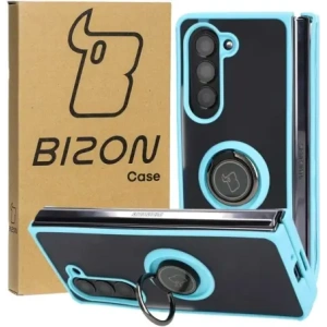 Kup Etui z uchwytem na palec Bizon Case Hybrid Ring do Samsung Galaxy Z Fold5 kouřové s jasně modrým rámem - BIZ1843 - {ean13} - Sklep Home Screen