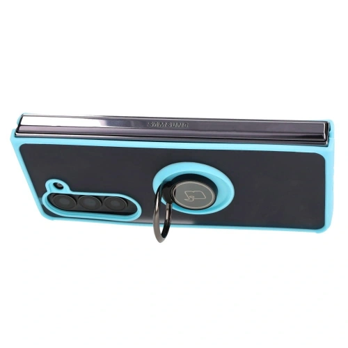Kup Bizon Case Hybrid Ring Samsung Galaxy Z Fold5 fumuriu cu un cadru bleu deschis - BIZ1843 - {ean13} - Sklep Home Screen