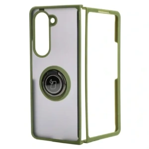 Kup Etui s úchytem na prst Bizon Case Hybrid Ring pro Samsung Galaxy Z Fold5 kouřové s zeleným rámem - BIZ1845 - {ean13} - Sklep Home Screen