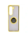 Buy Bizon Case Hybrid Ring Samsung Galaxy Z Fold5 smoky with a yellow frame - BIZ1846 - {ean13} - Home Screen Store Europe