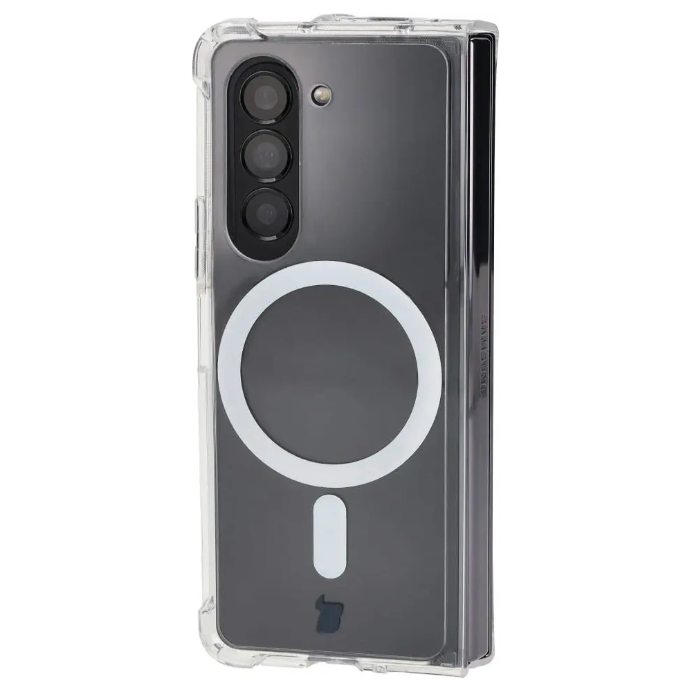 Etui Bizon Case Pure Magnetic do Samsung Galaxy Z Fold5 przezroczyste