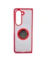 Kup Etui s úchopem na prst Bizon Case Hybrid Ring pro Samsung Galaxy Z Fold5 kouřové s červeným rámem - BIZ1850 - {ean13} - Sklep Home Screen