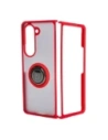 Kup Etui s úchopem na prst Bizon Case Hybrid Ring pro Samsung Galaxy Z Fold5 kouřové s červeným rámem - BIZ1850 - {ean13} - Sklep Home Screen