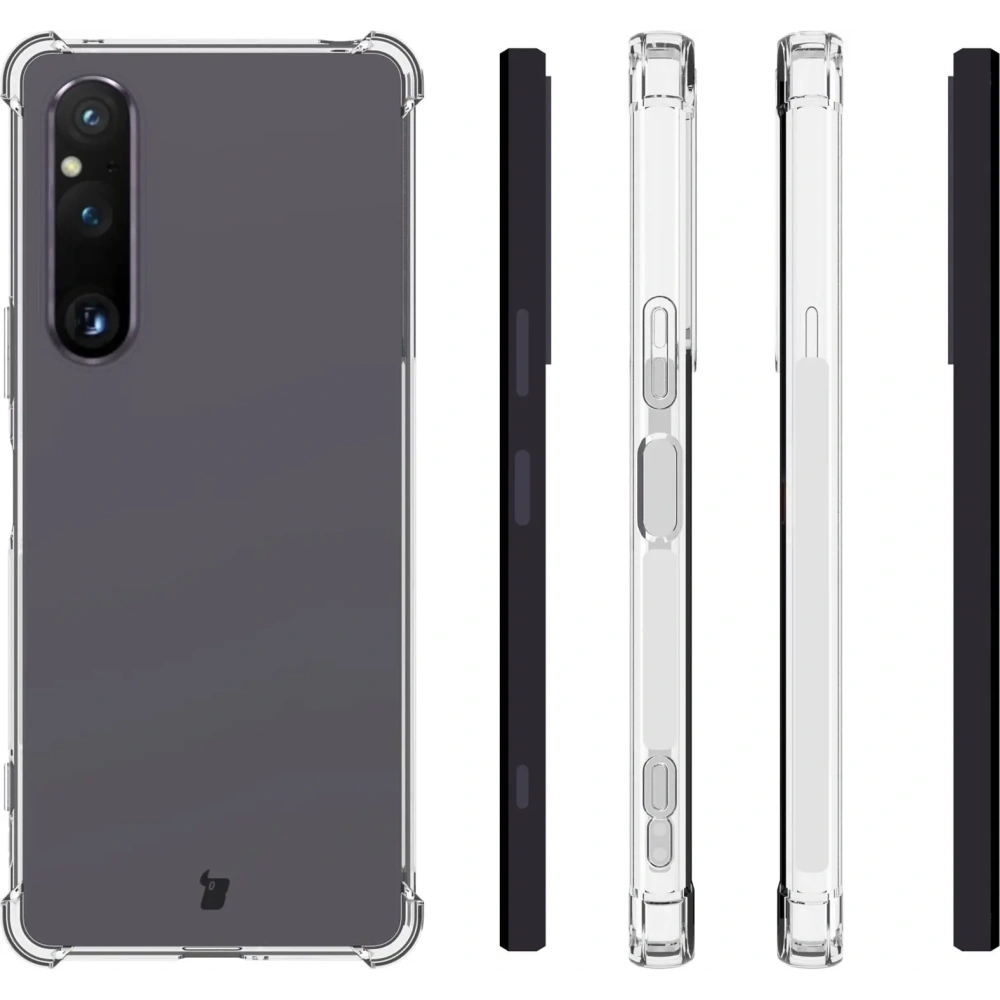 Elastyczne etui Bizon Case Salpa do Sony Xperia 1 V przezroczyste