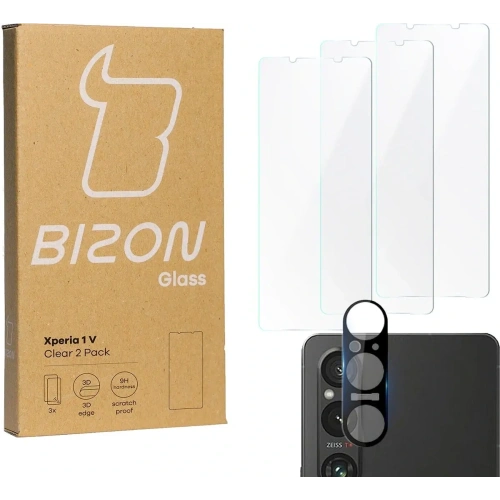 Kup BIZON Clear 3x sticlă pentru ecran + sticlă pentru cameră Xperia 1 V - BIZ1853 - {ean13} - Sklep Home Screen