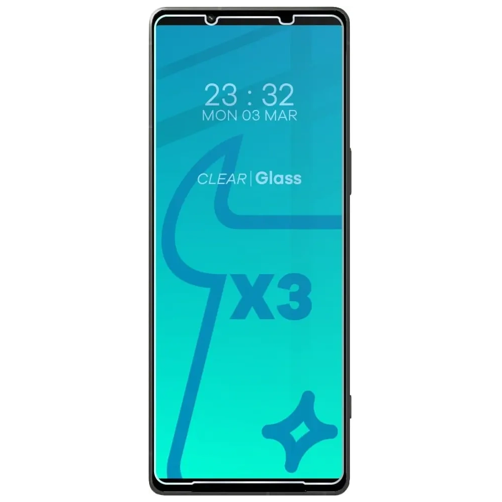 3x Szkło na ekran + szkło na aparat BIZON Clear do Xperia 1 V
