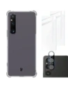 Bizon Case Clear Pack case + 2x screen glass + lens glass Sony Xperia 1 V clear