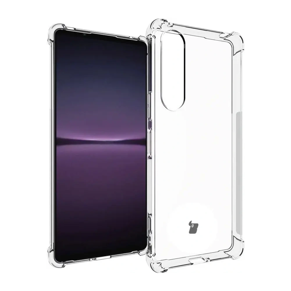 Etui + 2x szkło na ekran + obiektyw Bizon Case Clear Pack do Sony Xperia 1 V przezroczyste