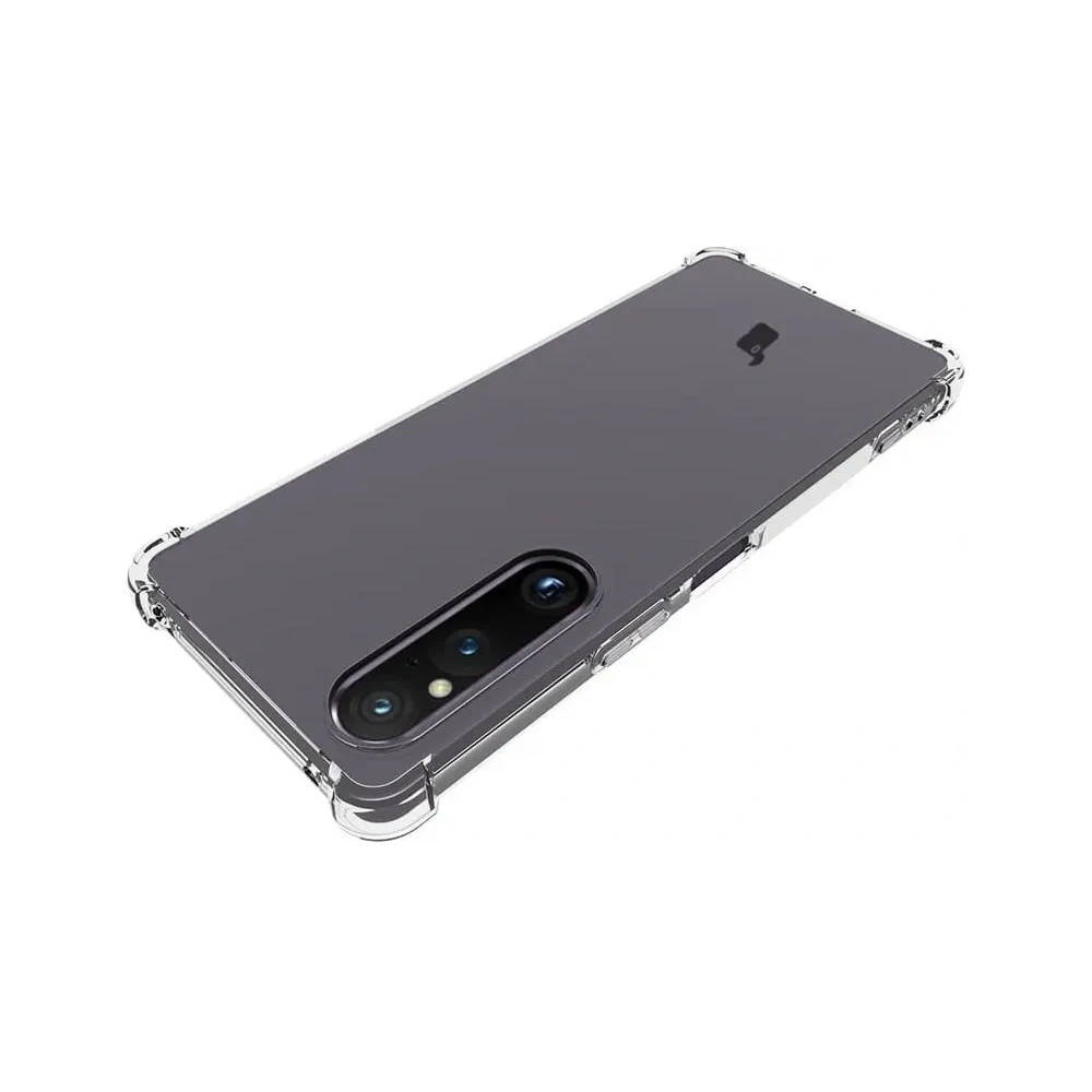 Etui + 2x szkło na ekran + obiektyw Bizon Case Clear Pack do Sony Xperia 1 V przezroczyste