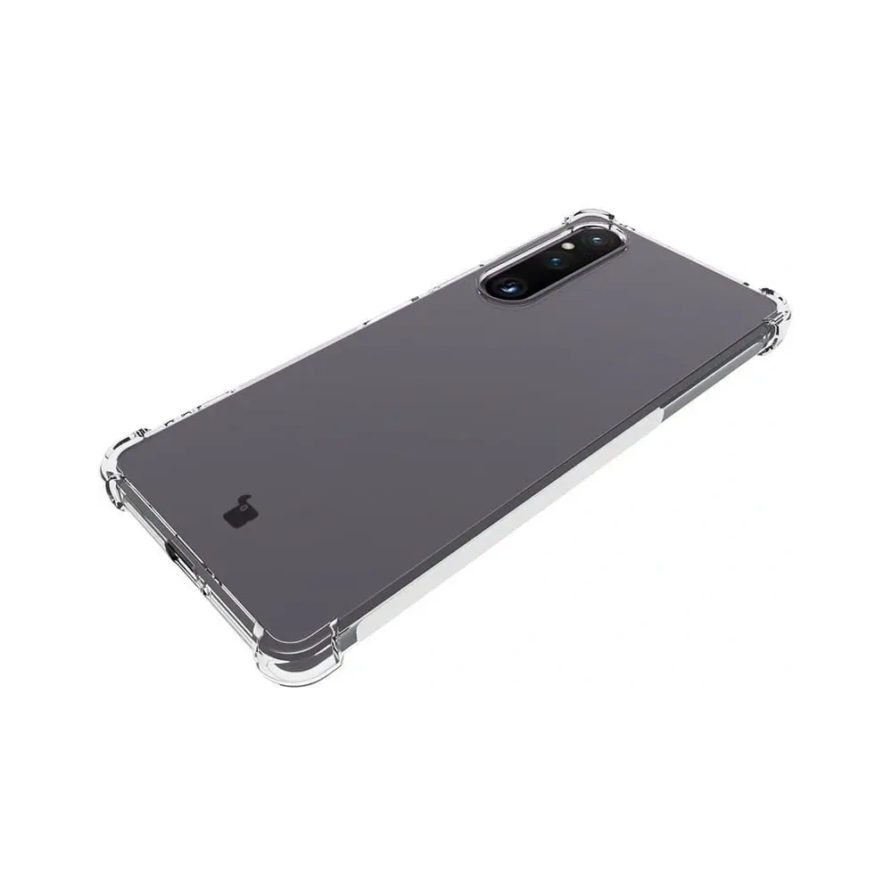 Etui + 2x szkło na ekran + obiektyw Bizon Case Clear Pack do Sony Xperia 1 V przezroczyste