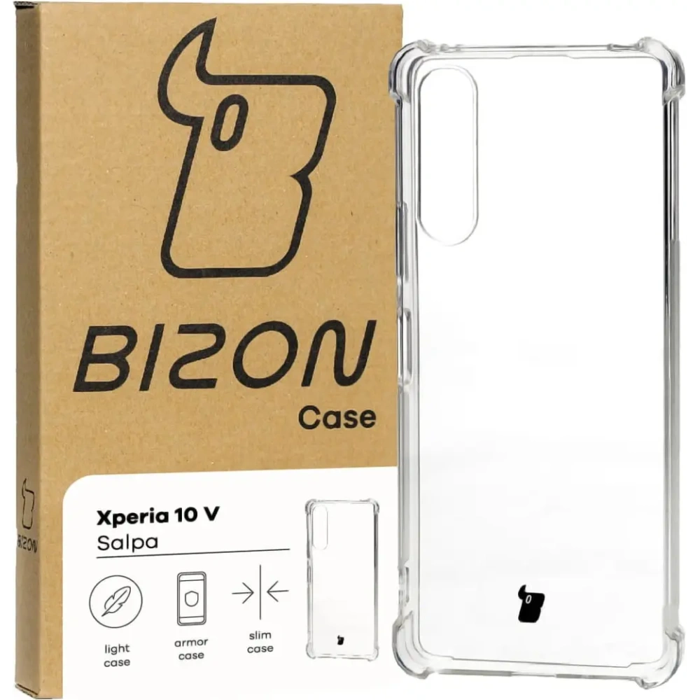 Elastyczne etui Bizon Case Salpa do Sony Xperia 10 V przezroczyste