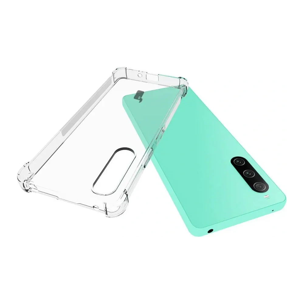 Etui + 2x szkło na ekran Bizon Case Clear Pack do Sony Xperia 10 V przezroczyste