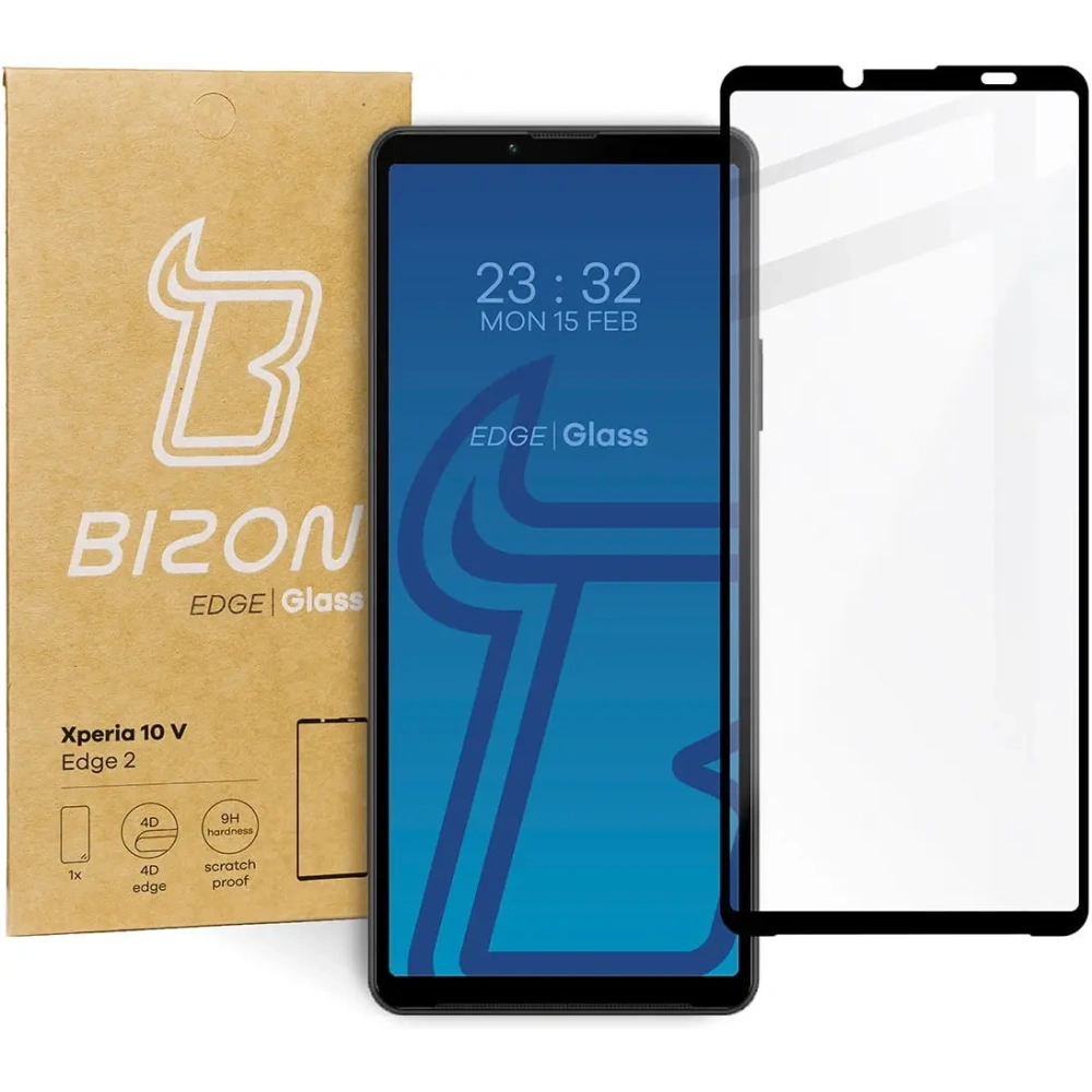 Szkło hartowane Bizon Glass Edge 2 do Xperia 10 V czarne