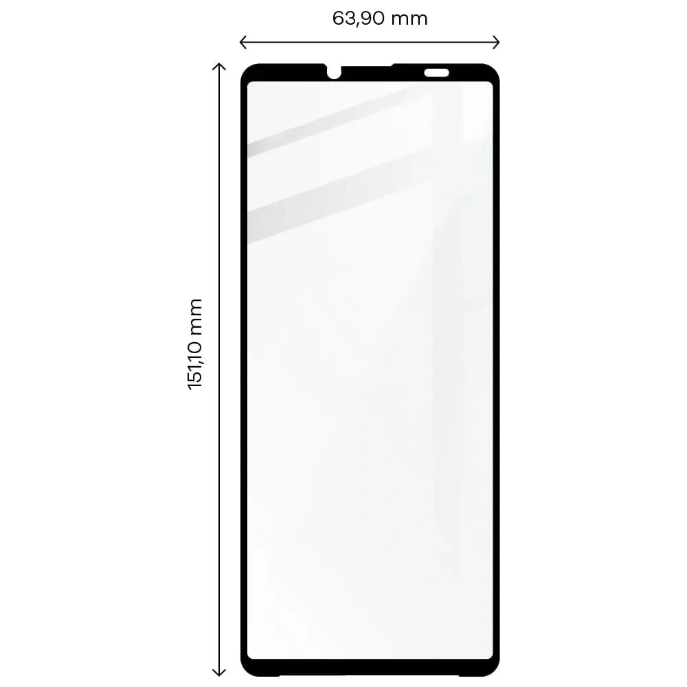 Szkło hartowane Bizon Glass Edge 2 do Xperia 10 V czarne