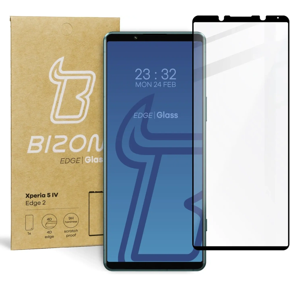 Szkło hartowane Bizon Glass Edge 2 do Sony Xperia 5 IV czarne