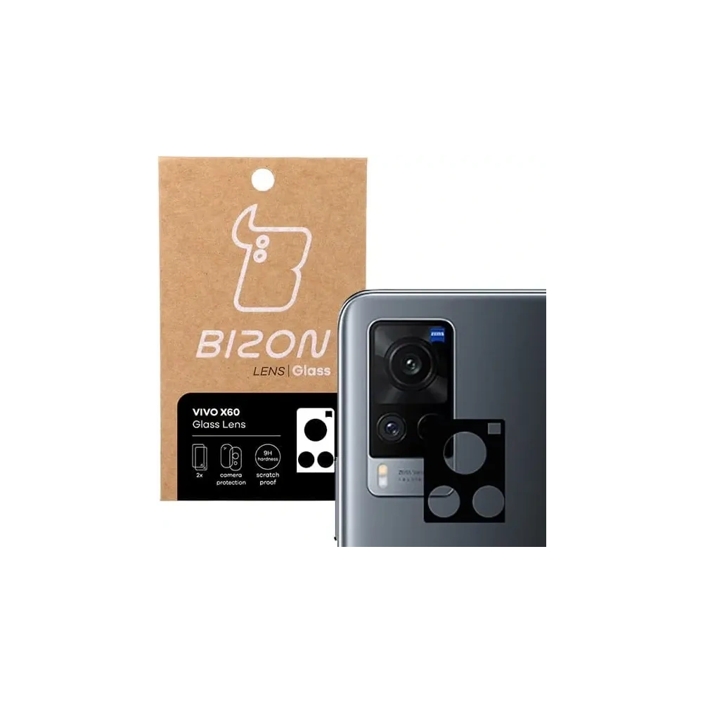 Szkło na aparat Bizon Glass Lens do Vivo X60 [2 PACK]