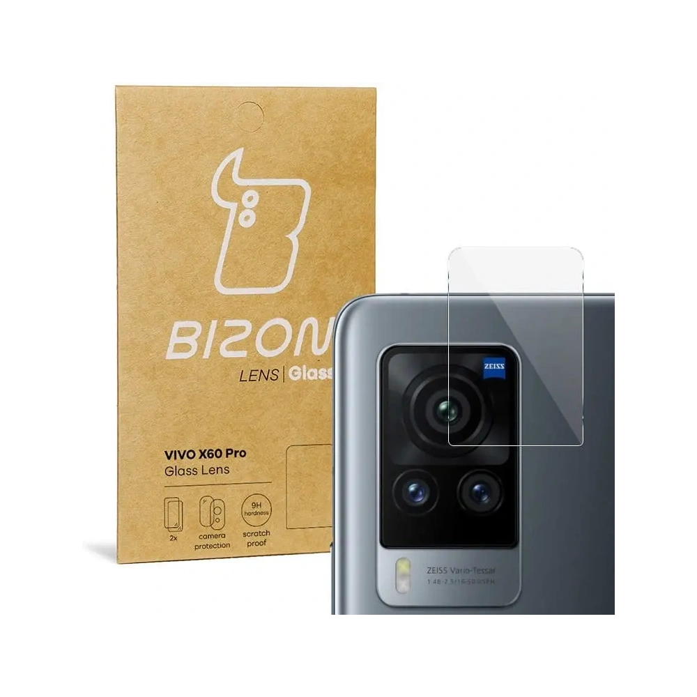 Szkło na aparat Bizon Glass Lens do Vivo X60 Pro [2 PACK]