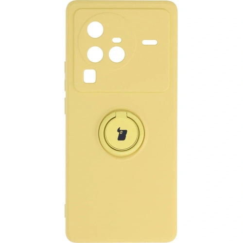 Kup Etui Bizon Case Silicone Ring Sq do VIVO X80 Pro żółte - BIZ1867 - {ean13} - Sklep Home Screen