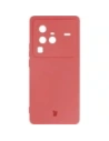 Etui Bizon Case Silicone Sq pro Vivo X80 Pro tmavě růžové