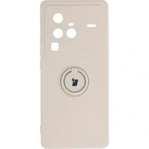 Buy Bizon Case Silicone Ring Sq VIVO X80 Pro beige - BIZ1873 - {ean13} - Home Screen Store Europe