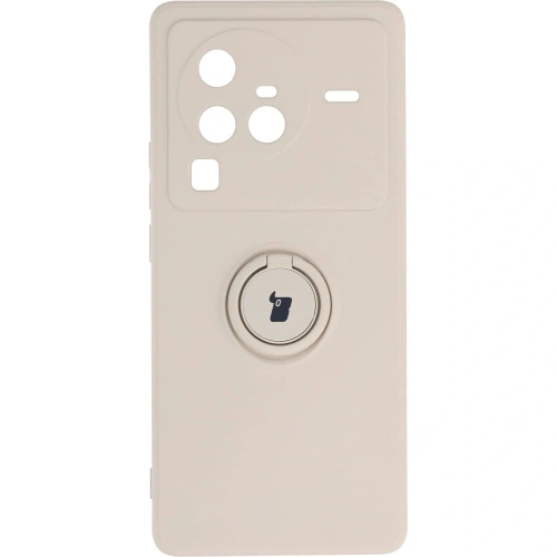 Kup Etui Bizon Case Silicone Ring Sq pro VIVO X80 Pro béžové - BIZ1873 - {ean13} - Sklep Home Screen