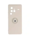 Buy Bizon Case Silicone Ring Sq VIVO X80 Pro beige - BIZ1873 - {ean13} - Home Screen Store Europe