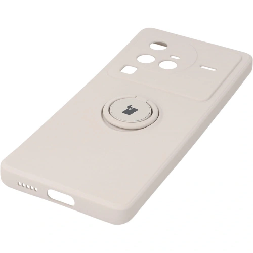 Kup Etui Bizon Case Silicone Ring Sq pro VIVO X80 Pro béžové - BIZ1873 - {ean13} - Sklep Home Screen